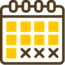 Calendário da fase Sustentar